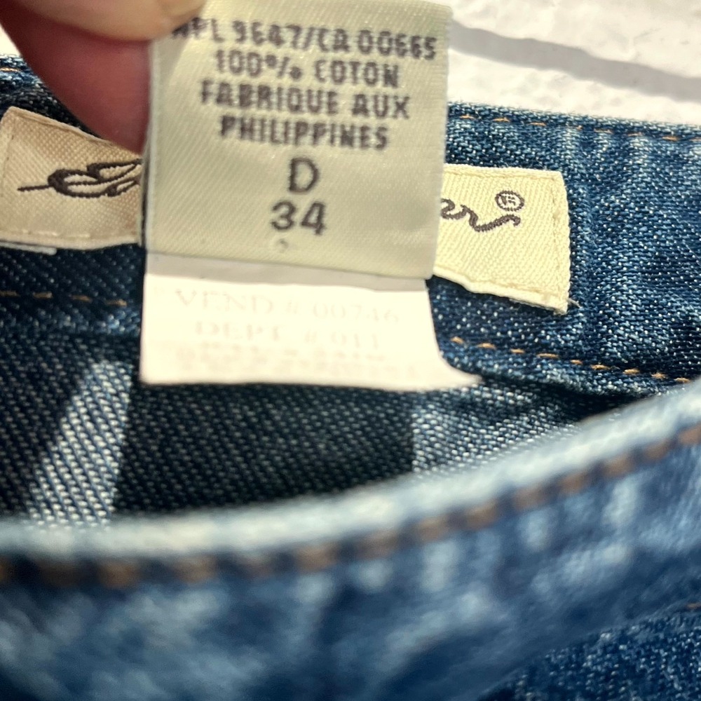 Vintage Eddie Bauer A-Line‎ Wrap Skirt Womens 4 Blue Denim Medium Wash Cotton - Picture 4 of 13